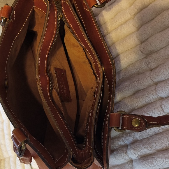 Patricia Nash Brown Leather Shoulder Bag - Picture 4 of 10